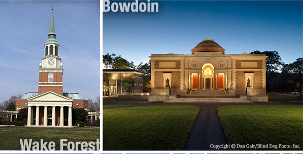 Wake Forest University and Bowedoin College